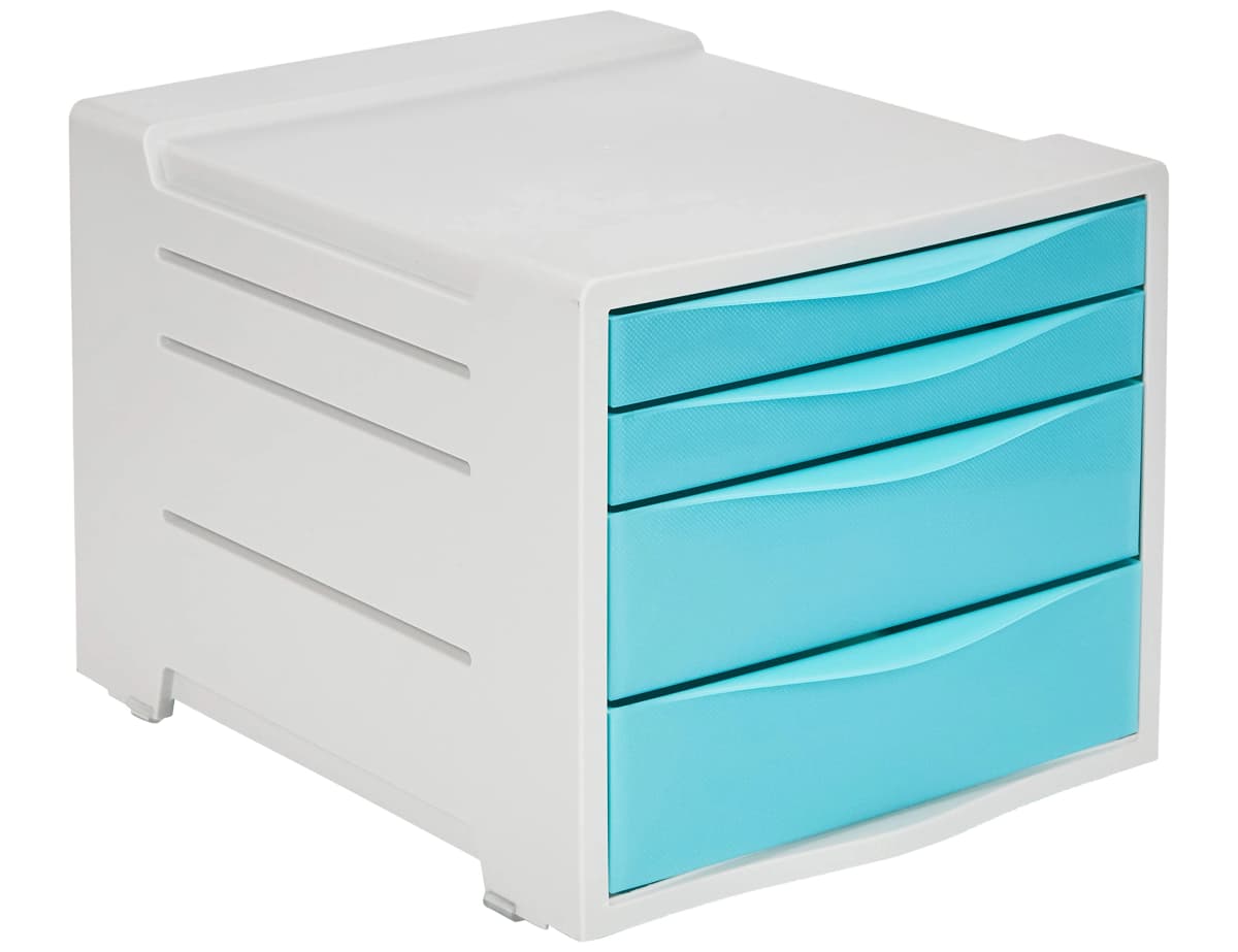 Fichero cajones de sobremesa esselte colour ice plastico 4 cajones