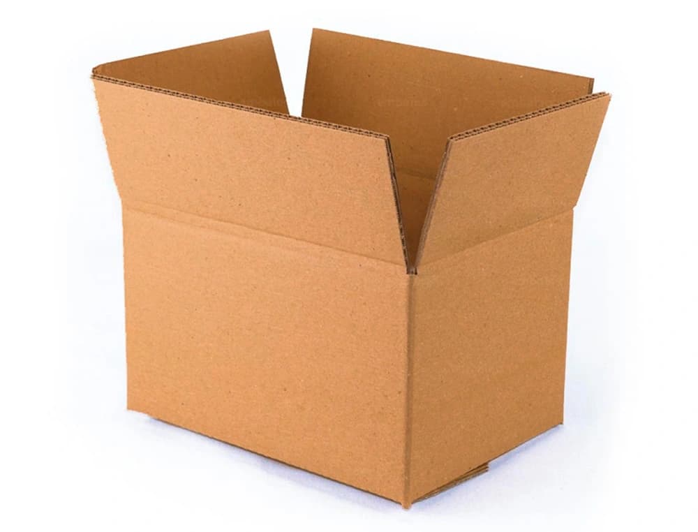 Caja para embalar q-connect americana ultra resistente carton reciclado canal doble 7mm color kraft 420x200x300 mm