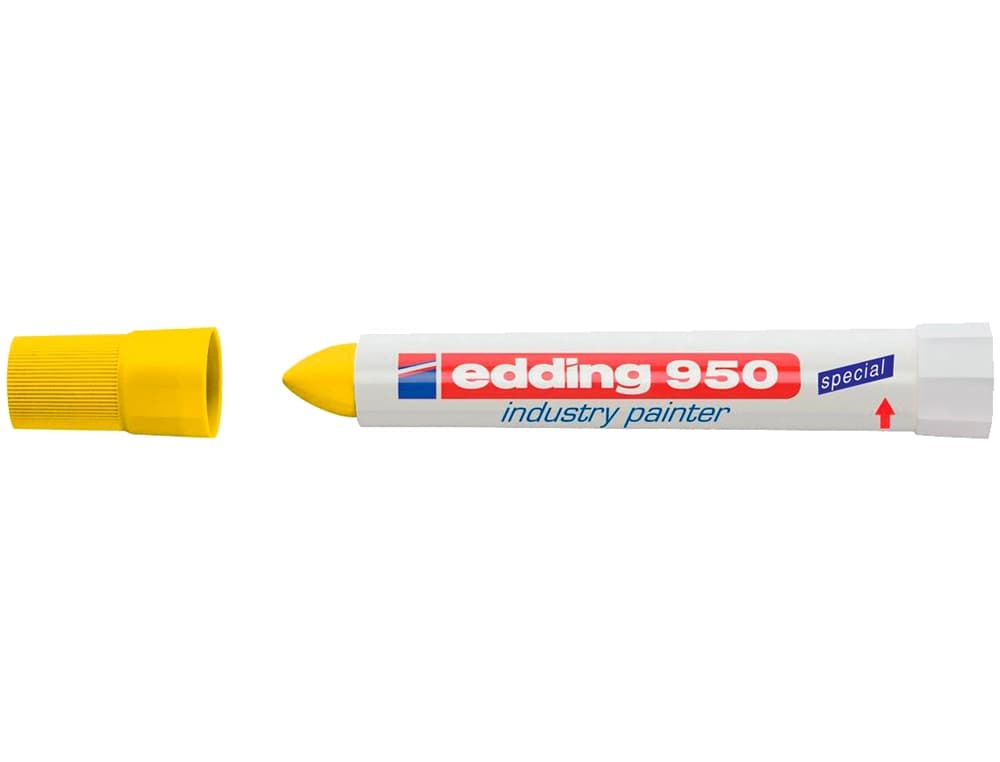 Marcador edding permanente 950 pasta opaca punta redonda 10 mm para superficies oxidadas/rugosas