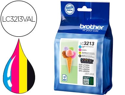 Brother Ink-jet brother lc3213 dcp-j572 / dcp-j772 / mfc-j890pack 4 colores negro amarillo cian magenta