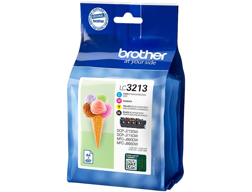 Ink-jet brother lc3213 dcp-j572 / dcp-j772 / mfc-j890pack 4 colores negro amarillo cian magenta