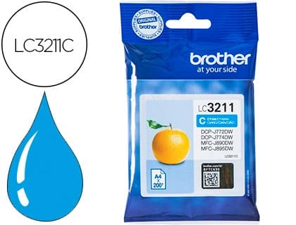 Brother Ink-jet brother lc3211c dcp-j572 / dcp-j772 / dcp-j774 / mfc-j890 / mfc-j895 cian 200 pag