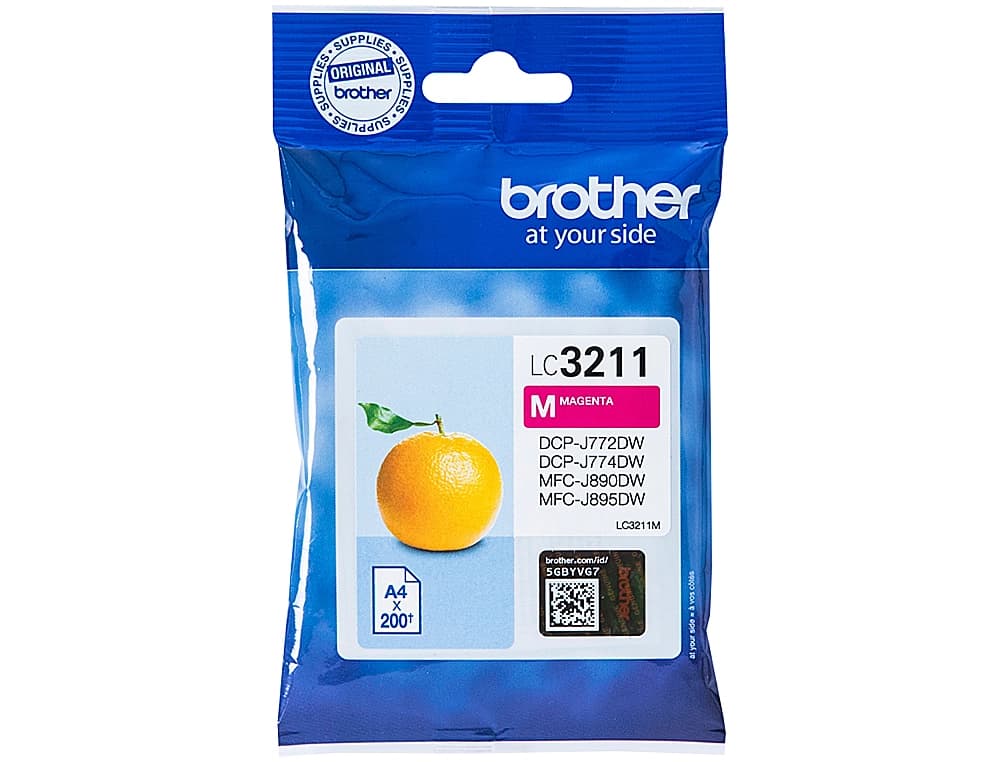 Ink-jet brother lc3211m dcp-j572 / dcp-j772 / dcp-j774 / mfc-j890 / mfc-j895 magenta 200 pag