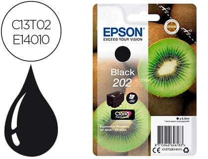 Epson Ink-jet epson 202 xp-6000 / xp-6005 / xp-6100 / xp-6105 negro 250 pag