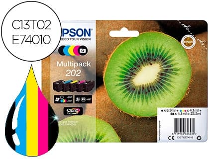 Epson Ink-jet epson 202 xp-6000 / xp-6005 / xp-6100 / xp-6105 pack 5 negro amarillo cian magenta photo negro 300 pag