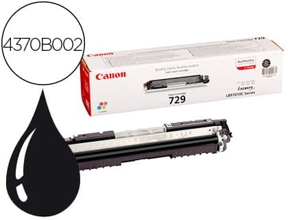 Canon Toner canon 729 bk i-sensys lbp7010c / lbp7018c negro 1.200 pag