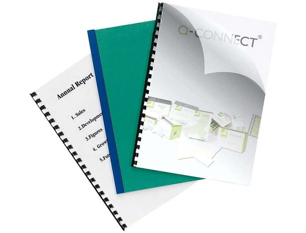 Tapa de encuadernacion q-connect pvc din a4 opaca 180 micras caja de 100 unidades