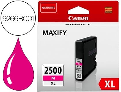 Canon Ink-jet canon pgi 2500 xl maxify ib4050 / mb5050 / mb5150 / mb5155 / mb5350 / mb5450 magenta 1295 paginas