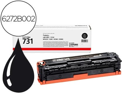Canon Toner canon 731 bk i-sensys lbp7100cn / lbp7110cw / mf623cn / mf628cw / mf8230cn / mf8280cw negro 1500 pag