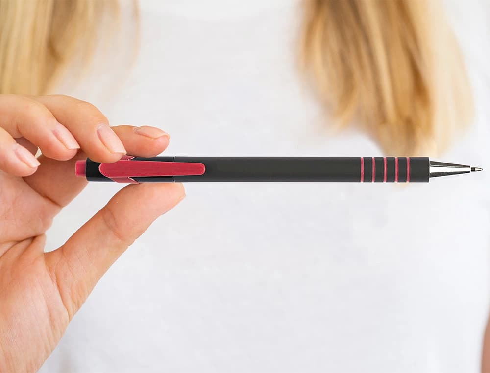 Boligrafo q-connect retractil con grip 0,7 mm