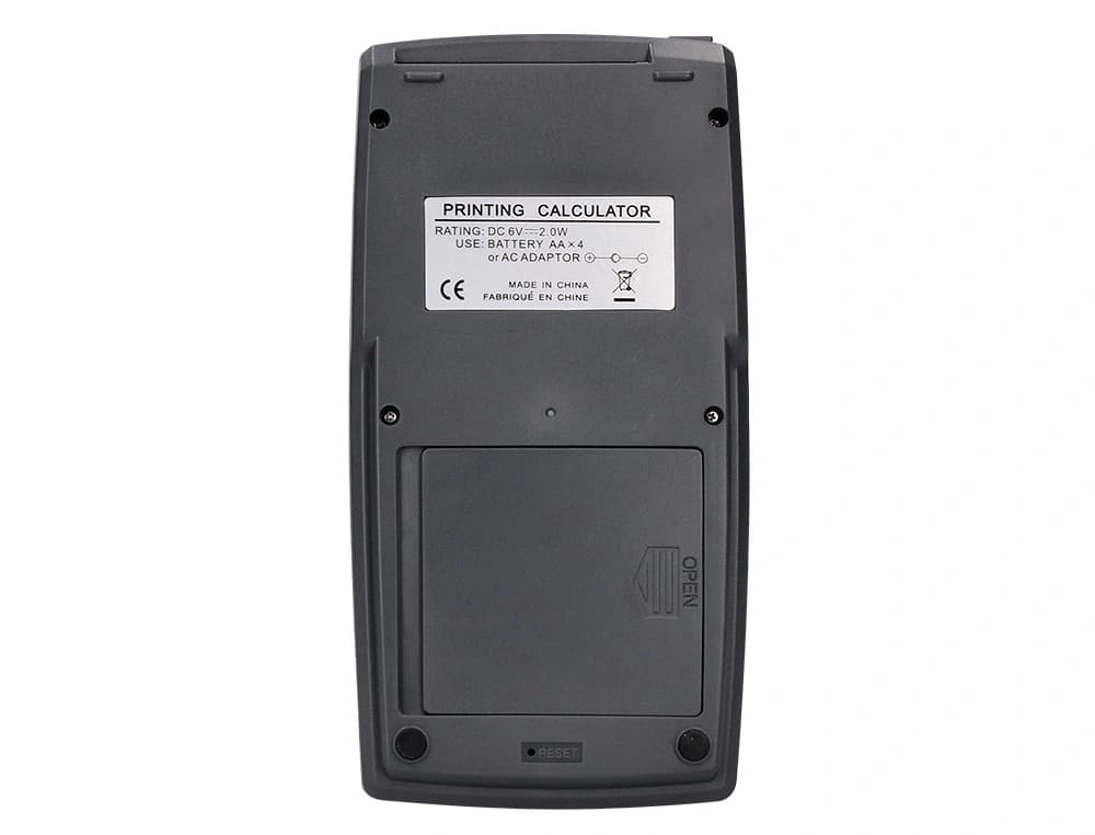 Calculadora q-connect impresora pantalla papel kf11213 12 digitos tinta azul