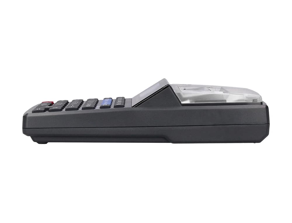 Calculadora q-connect impresora pantalla papel kf11213 12 digitos tinta azul