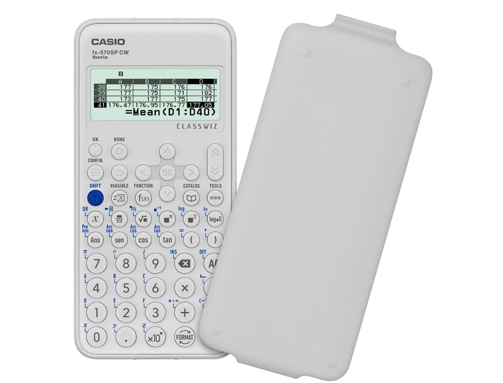 Calculadora casio fx-570sp classwiz iberia cientifica 560funciones 9 memorias 10+2 digitos 5 idiomas con tapa