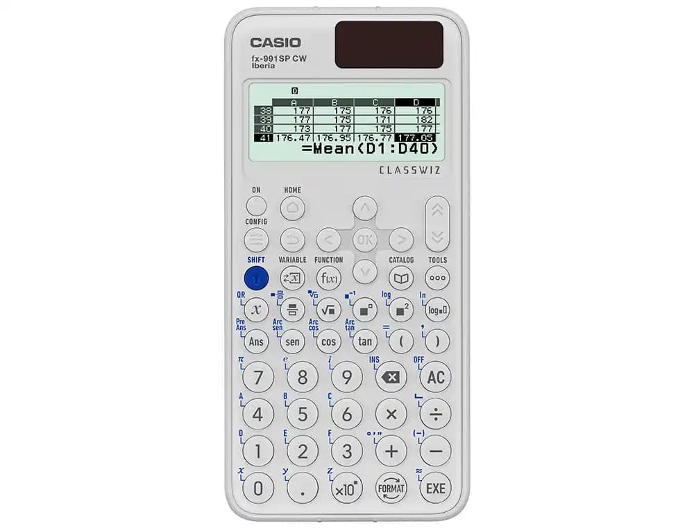 Calculadora casio fx-991sp cw iberia classwiz cientifica 560 funciones 9 memorias 10+2 digitos 5 idiomas con tapa