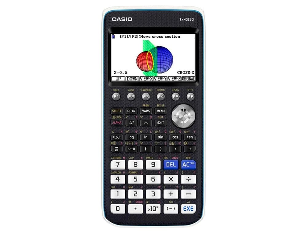 Calculadora casio fx-cg50 cientifica grafica 8 lineas 21 caracteres pantalla color 3d memoria 16 mb conexion usb