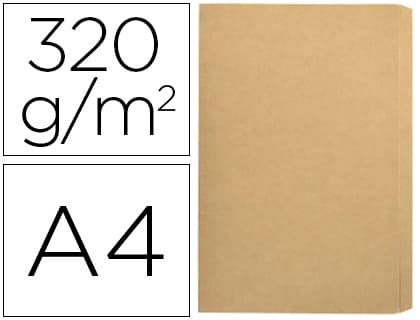 Gio Subcarpeta cartulina gio folio pocket bolsa con solapa intenso kraft bicolor 240g/m2