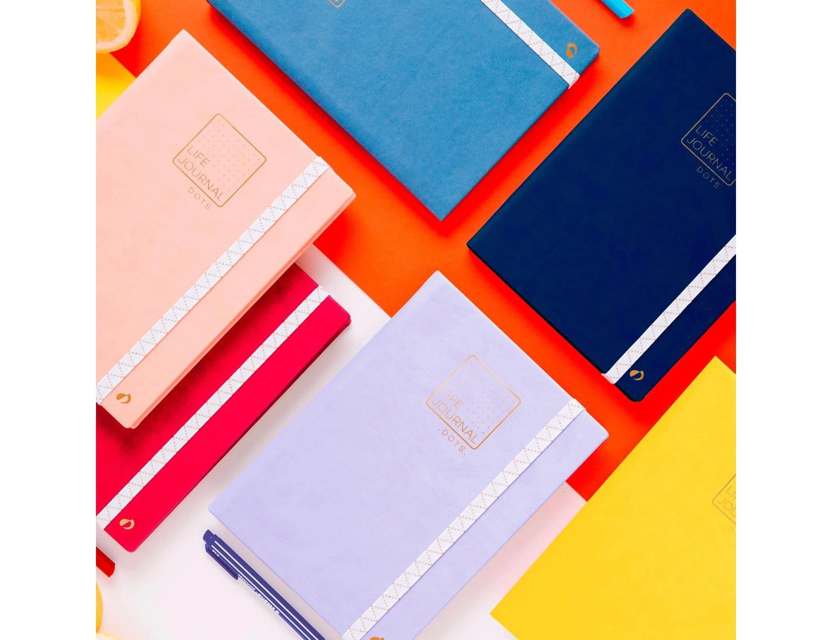 Libreta quo vadis life journal infinite dots puntos 15x21 cm 224 hojas tapa similpiel