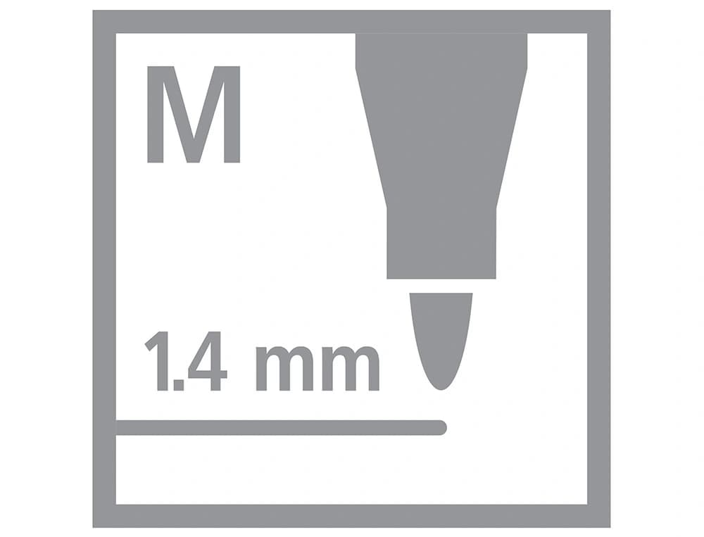 Rotulador stabilo acuarelable pen 68 metalico punta gruesa 1mm