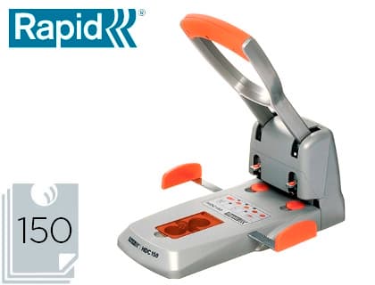 Rapid Taladrador Rapid HDC150 supreme metalico/abs plata/naranja capacidad 150 hojas