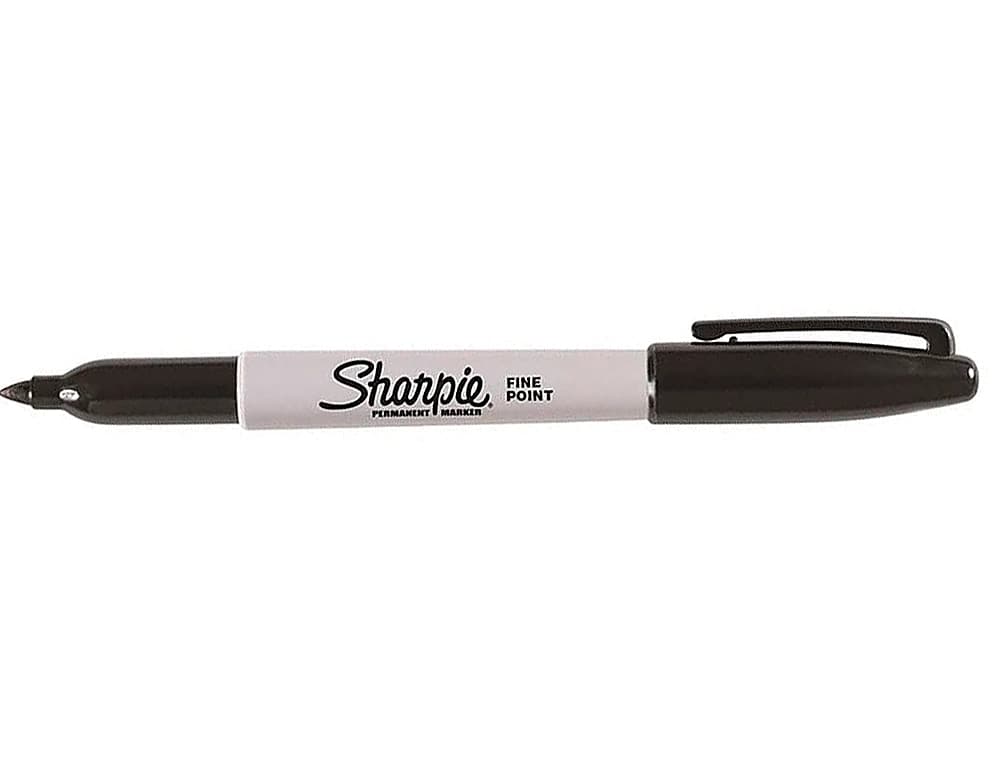 Rotulador permanente Sharpie de punta fina – Negro