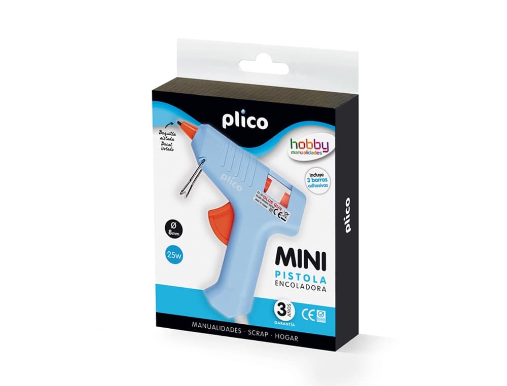 Pistola de silicona caliente mini plico 25 w