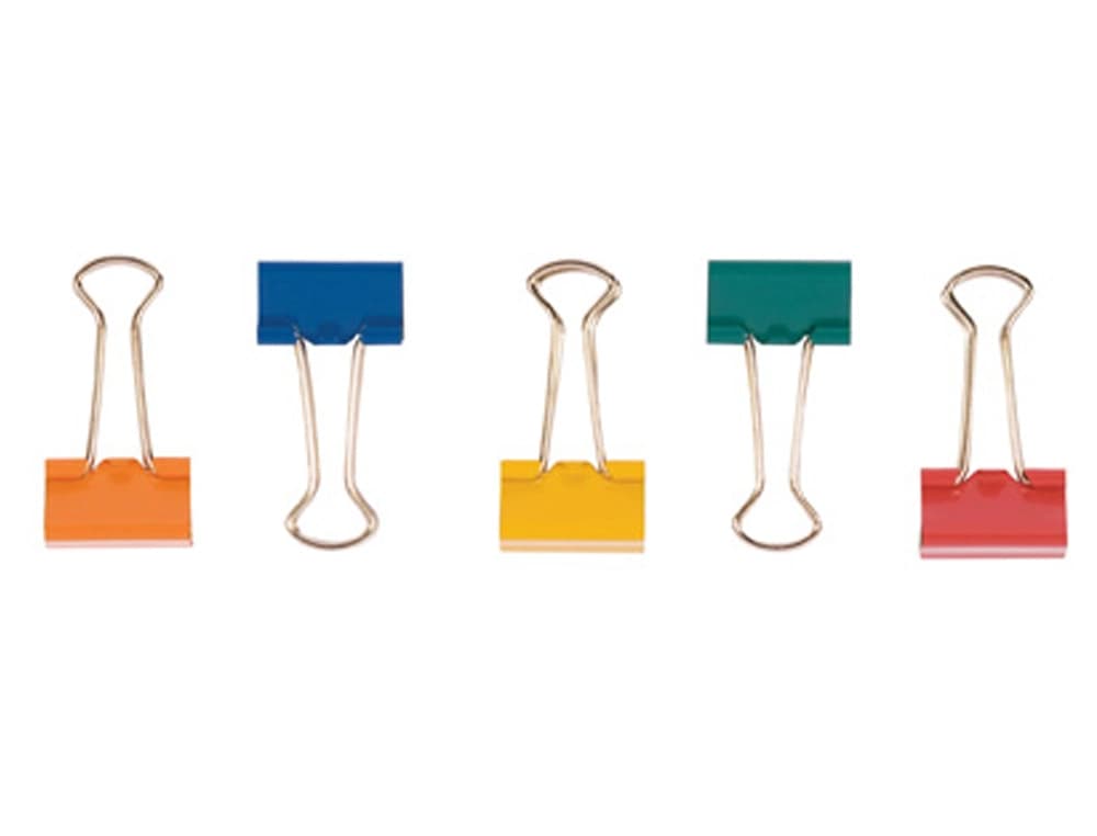 Pinza metalica q-connect reversible n.3 32 mm caja de 10 unidades