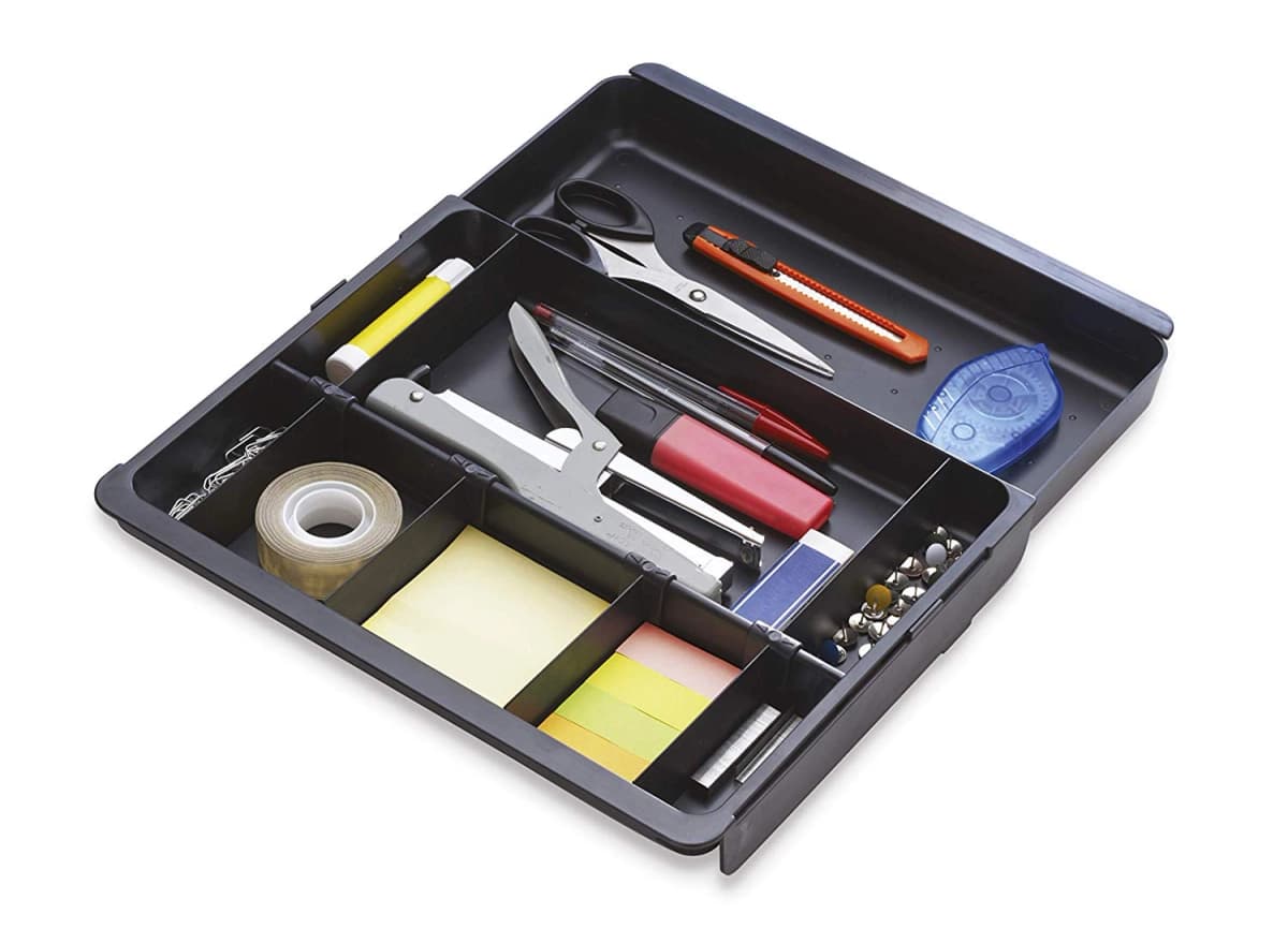 Exacompta Bandeja organizadora Exacompta drawinsert de cajones color negro 298x246x36 mm