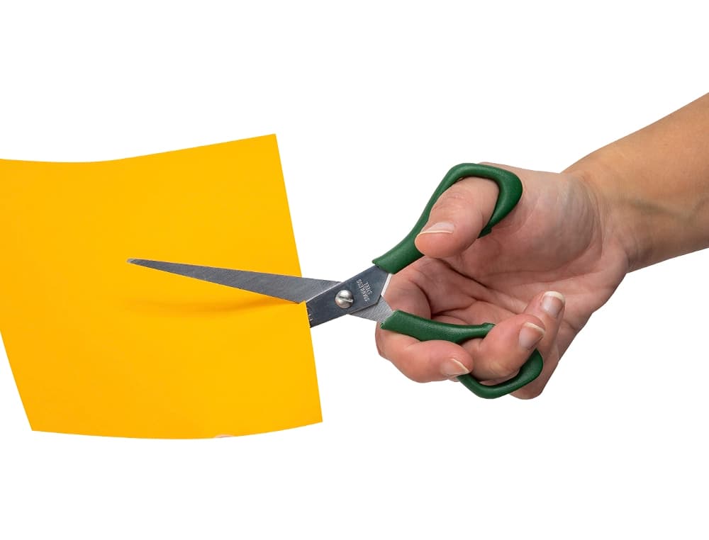 Tijera oficina faibo acero inoxidable 16 cm empuñadura ergonomica