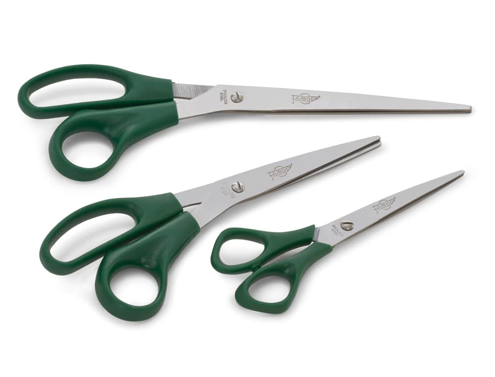 Tijera oficina faibo acero inoxidable 21 cm empuñadura ergonomica