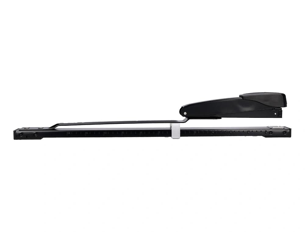 Grapadora q-connect kf02292 metalica brazo largo capacidad 20 hojas usa grapas 24/6 y 26/6 color negro