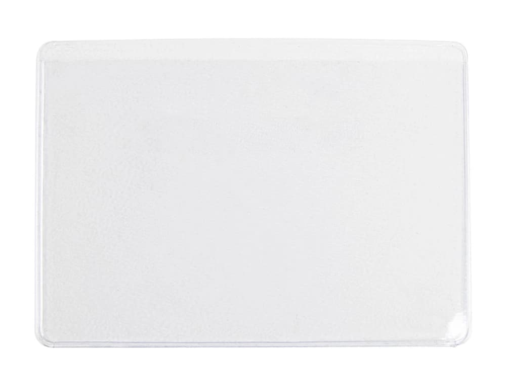 Funda portadocumento q-connect dni 130 micras pvc transparente con uñero 86x54 mm