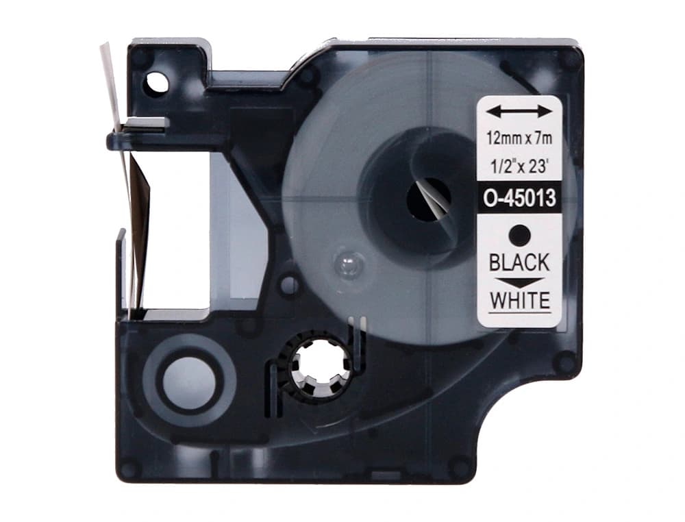 Cinta q-connect 1000 negro-blanco 12 mm x 7 m dymo