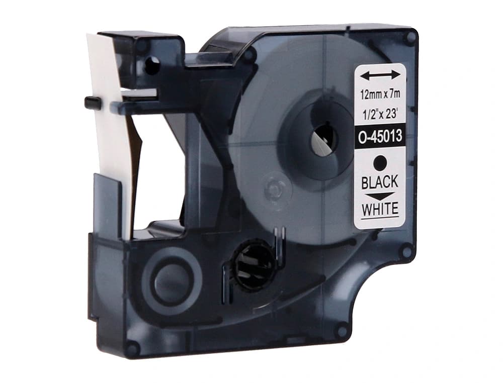 Cinta q-connect 1000 negro-blanco 12 mm x 7 m dymo