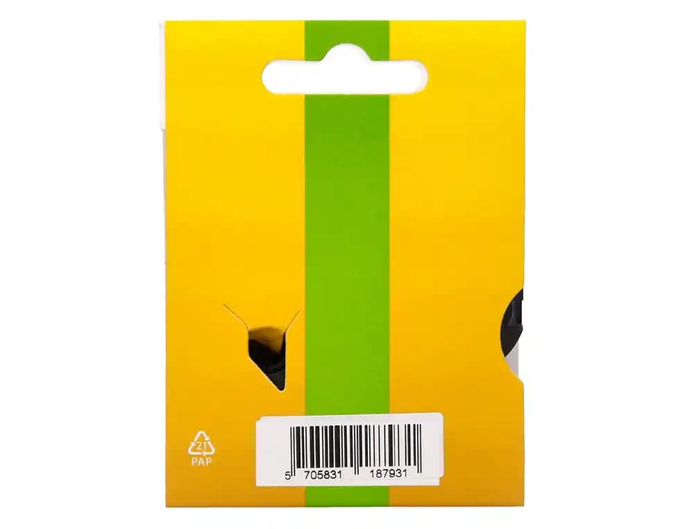 Cinta q-connect 1000 negro-blanco 12 mm x 7 m dymo