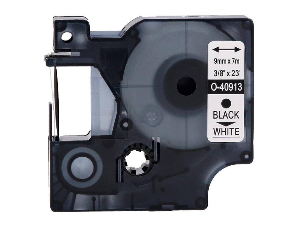 Cinta q-connect 1000 negro-blanco 9 mm x 7 m dymo
