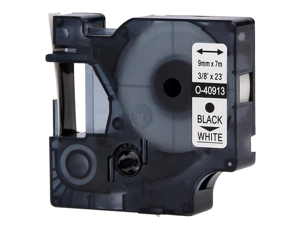 Cinta q-connect 1000 negro-blanco 9 mm x 7 m dymo