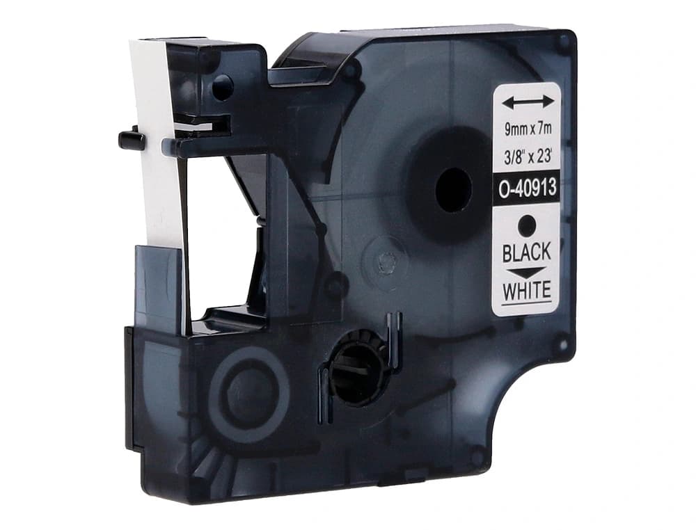 Cinta q-connect 1000 negro-blanco 9 mm x 7 m dymo