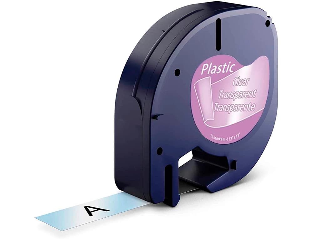 Cinta q-connect 12 mm x 4 m transparente para maquina letratag