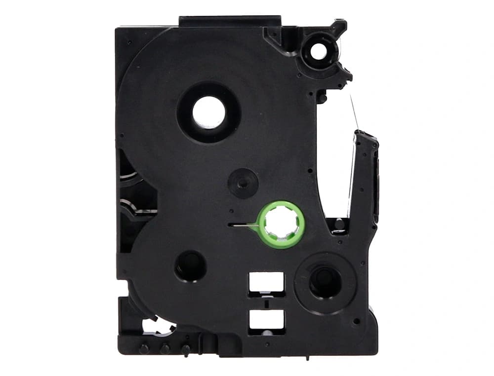 Cinta q-connect tze-221 blanco-negro 9mm longitud 8 m