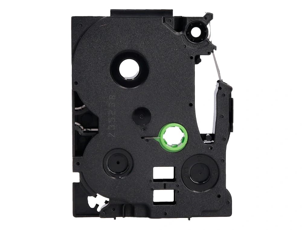 Cinta q-connect tze-231 blanco-negro 12mm longitud 8 m