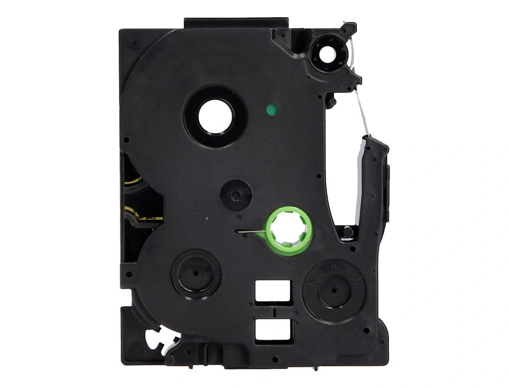 Cinta q-connect tze-631 amarillo-negro 12mm longitud 8 m