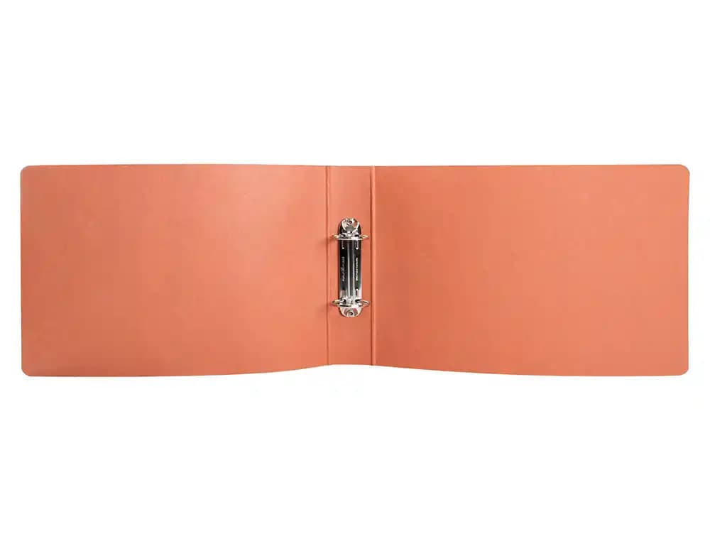 Carpeta de 2 anillas 40mm redondas liderpapel cuarto apaisado carton cuero