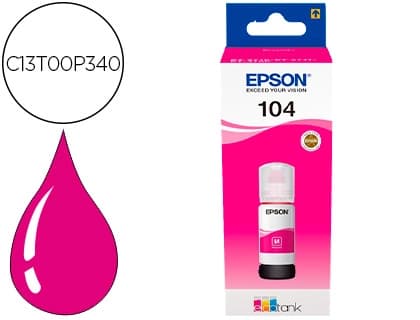 Epson Tinta epson ecotank 104 et-2710 / 2711 / 2712 / 2720 / 2726 / 4700 magenta 7500 paginas