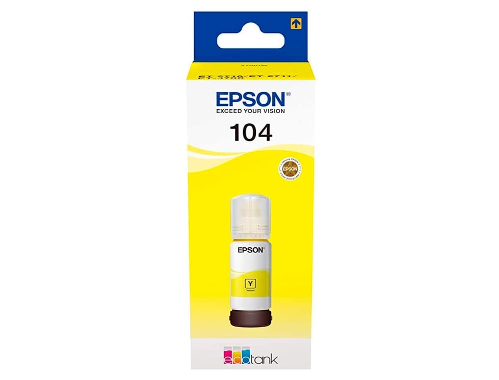 Tinta epson ecotank 104 et-2710 / 2711 / 2712 / 2720 / 2726 / 4700 7500 paginas