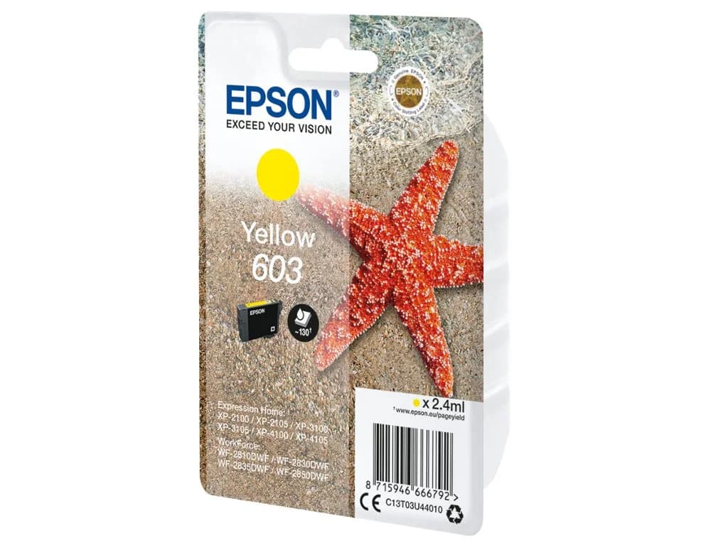 Ink-jet epson 603 xp-2100 / 2105 / 3100 / 4100 / wf-2810 / 2830 / 2835 / 2850 130 paginas