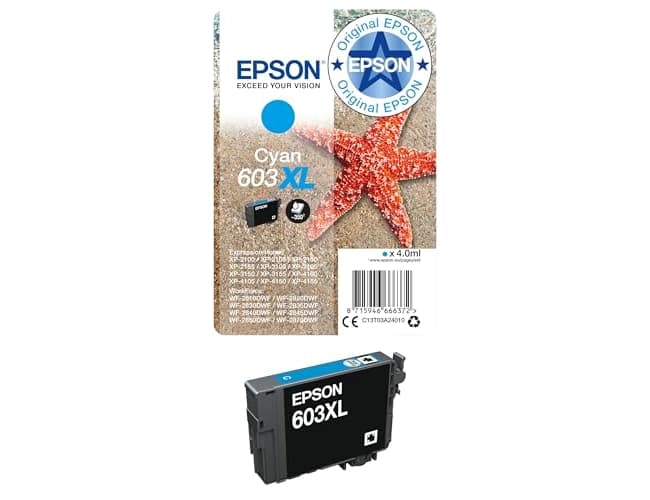 Ink-jet epson 603xl xp-2100 / 2105 / 3100 / 4100 / wf-2810 / 2830 / 2835 / 2850 350 paginas