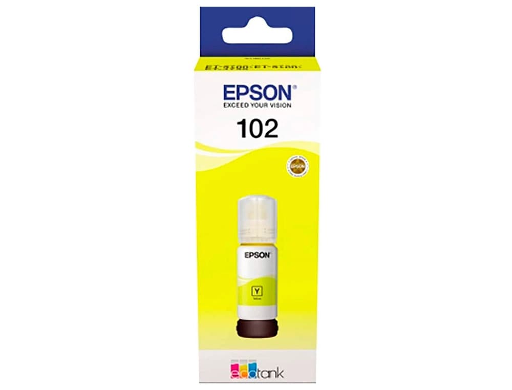 Tinta epson ecotank 102 et-2700 / 2750 / 3700 / 3750 / 4750 bote de 70 ml 6.000 pag