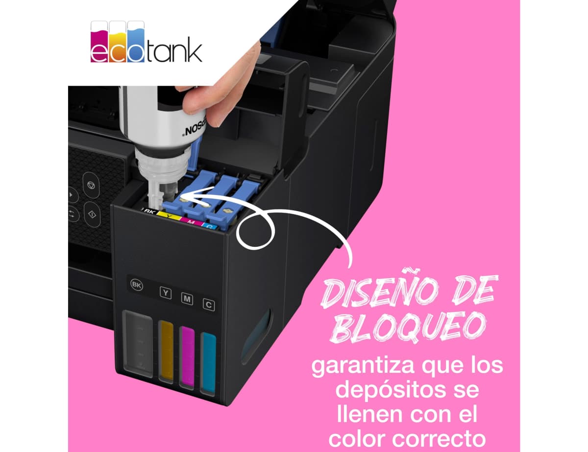 Tinta epson ecotank 102 et-2700 / 2750 / 3700 / 3750 / 4750 bote de 70 ml 6.000 pag