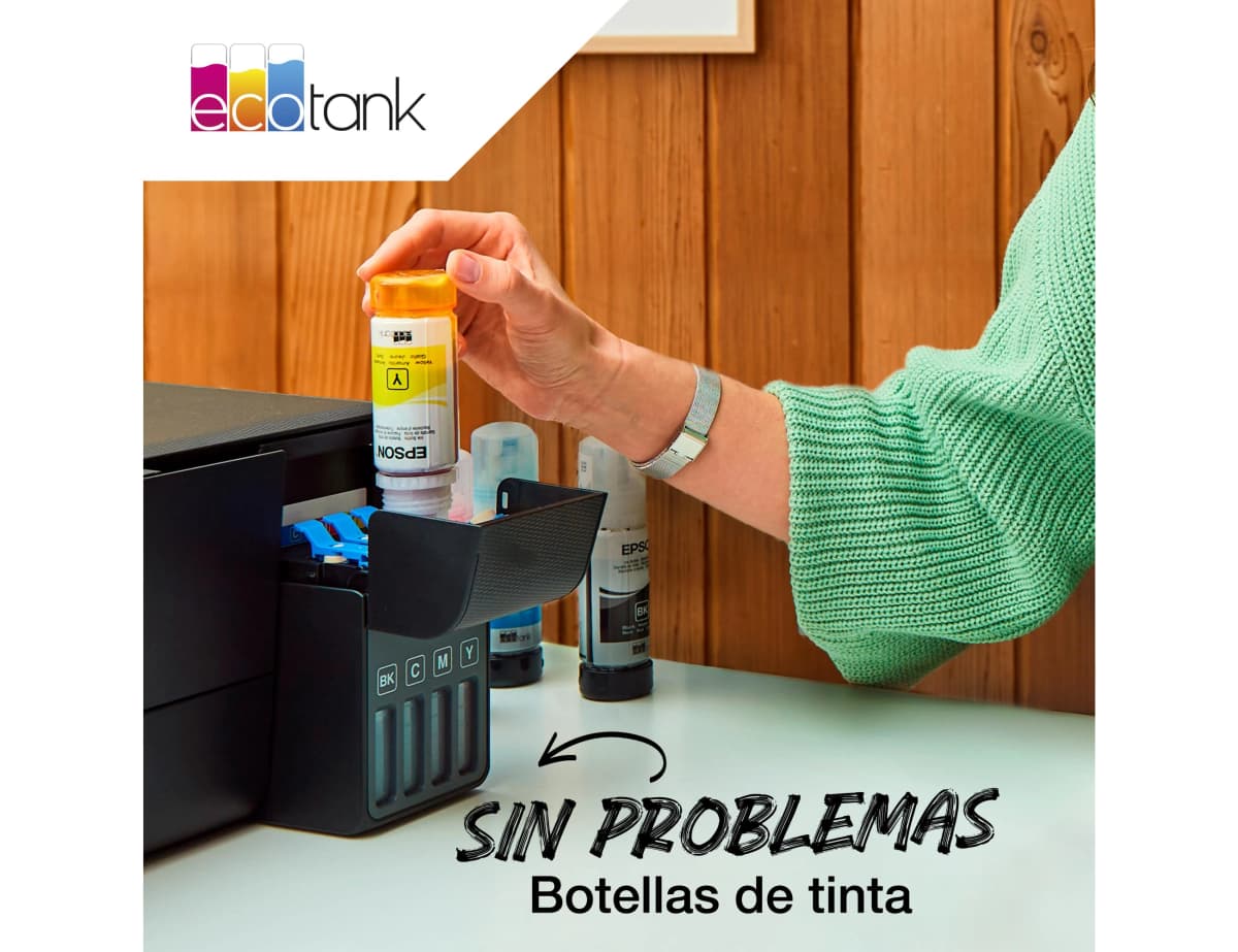 Tinta epson ecotank 102 et-2700 / 2750 / 3700 / 3750 / 4750 bote de 70 ml 6.000 pag