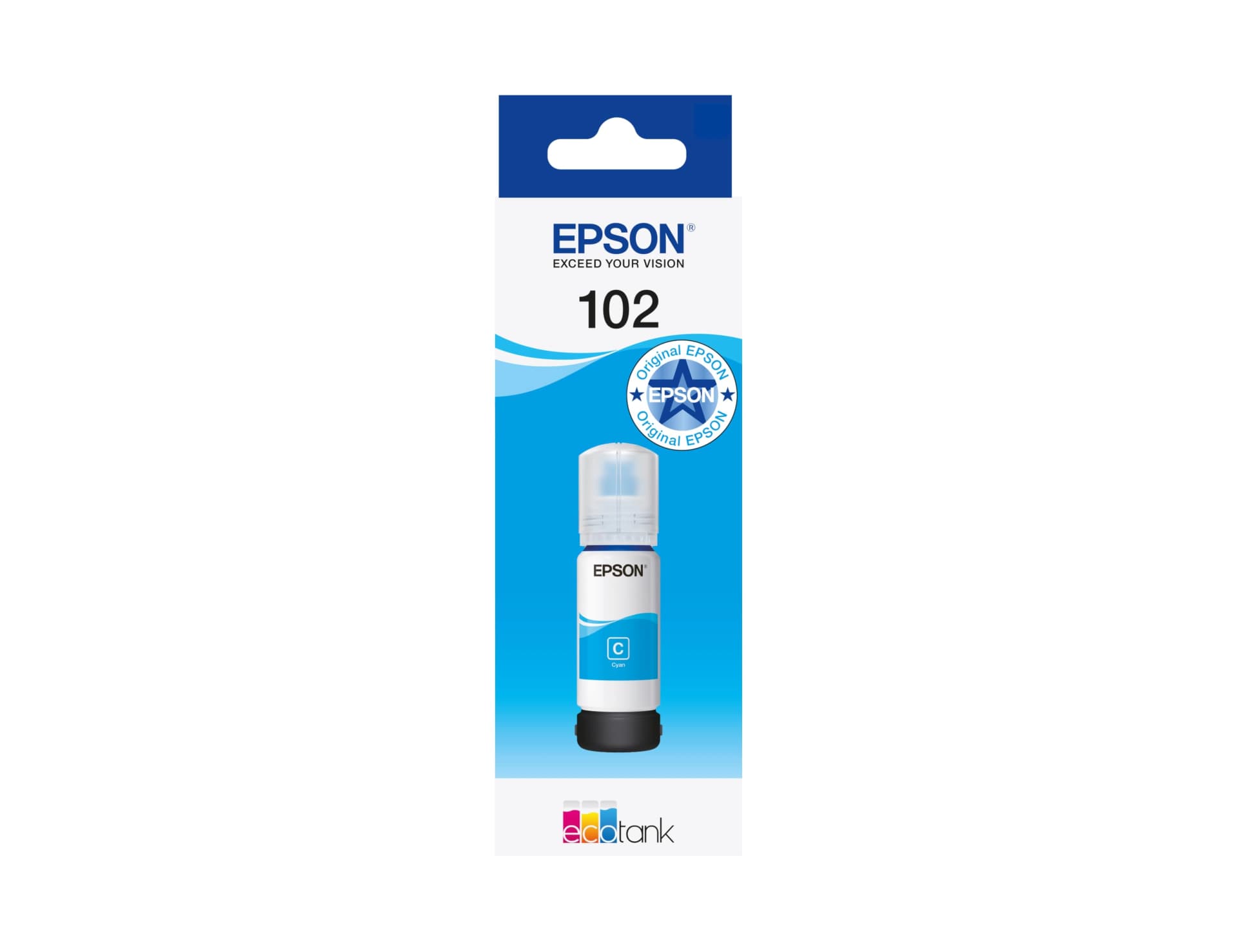 Tinta epson ecotank 102 et-2700 / 2750 / 3700 / 3750 / 4750 bote de 70 ml 6.000 pag